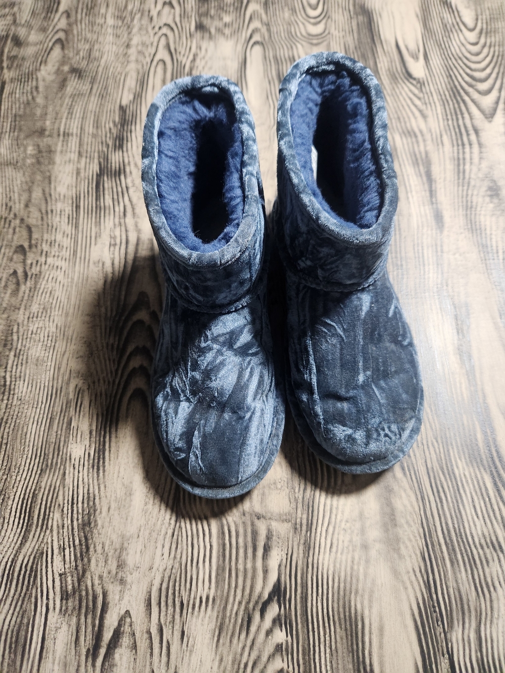 UGG Navy Plush Short Booties